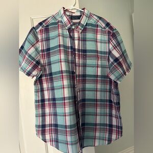 NAUTICA - Men’s plaid short sleeve shirt - XL